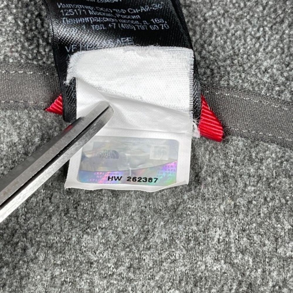 The North Face Sweater Womens Large Gray Fleece 1/4 Zip Pullover Outdoors Hike - Picture 7 of 16
